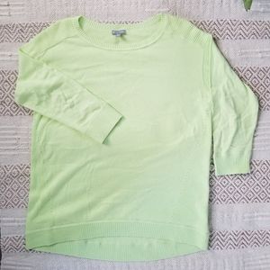 Pastel Green Talbots Crewneck 3/4 Sleeve